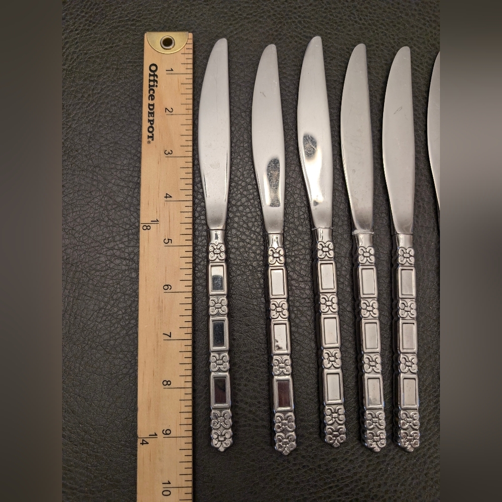 Oneida Community Madrid Flatware Stainless No Black Accent Serving 43 Pc - Picture 13 of 15